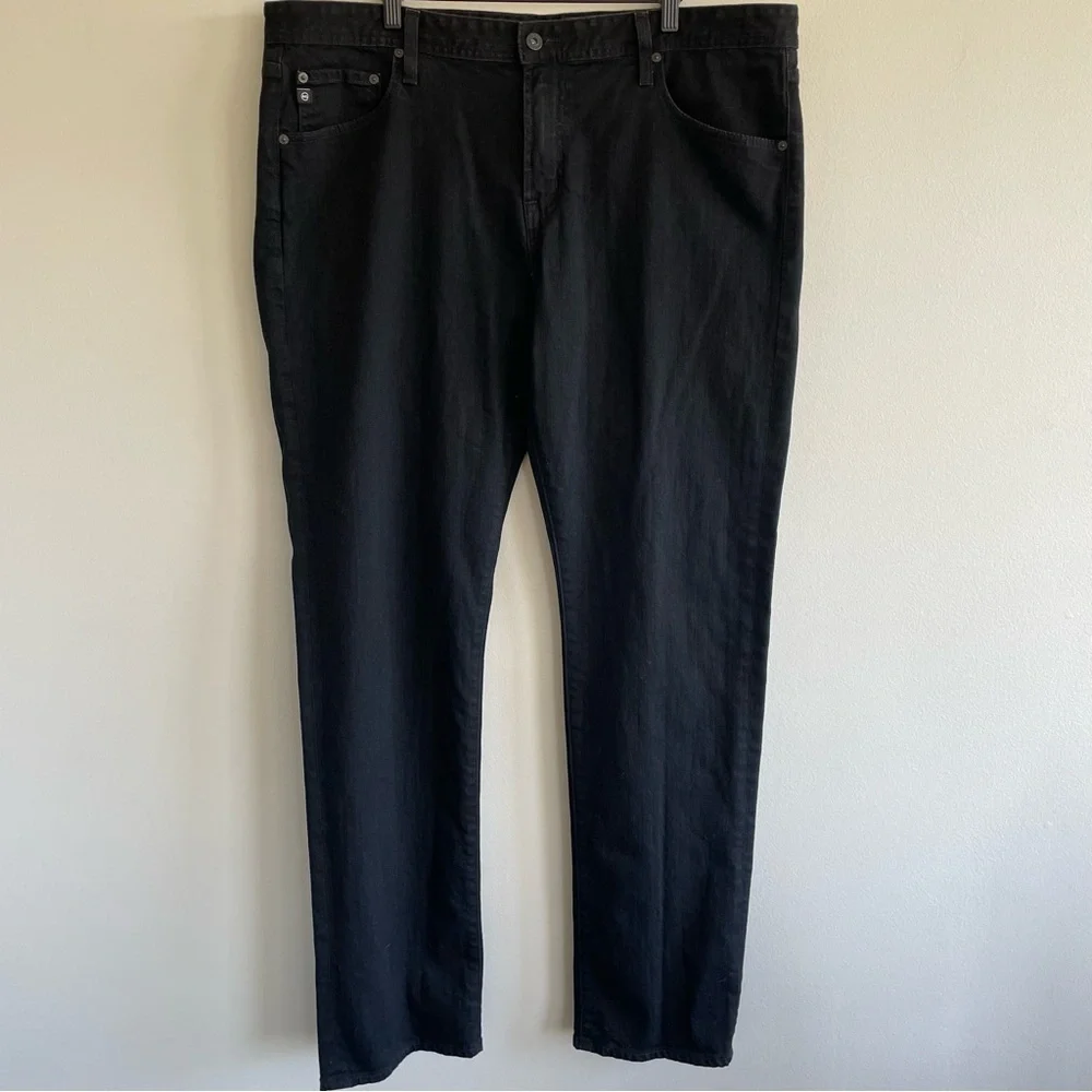 AG Adriano Goldschmied Men's The Graduate Tailored Leg Black Jeans Size 40R
